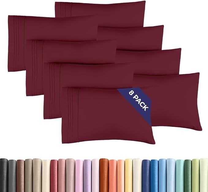Queen Pillow Cases Set of 8 by CGKUnlimited