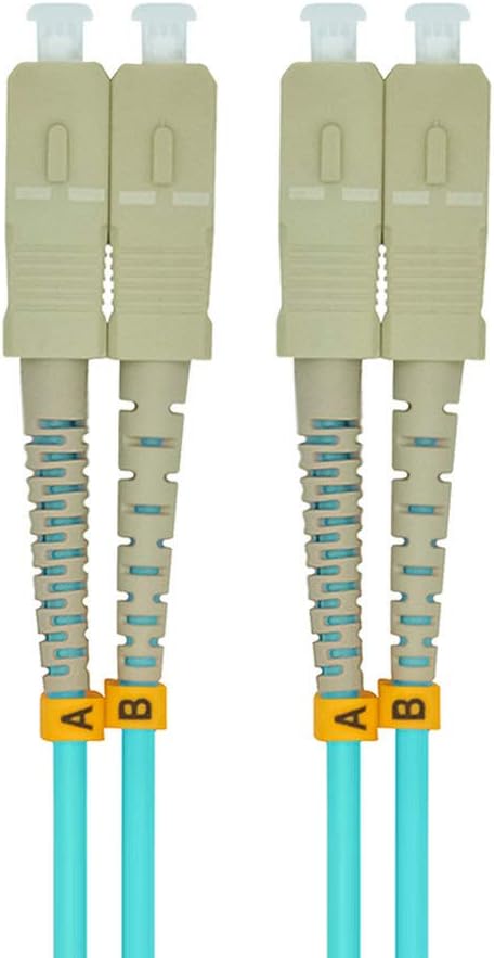 Jeirdus 100 Meters 328ft SC to SC Duplex 50/125 10G OM3 Multi-Mode Fiber Optic - Image 2