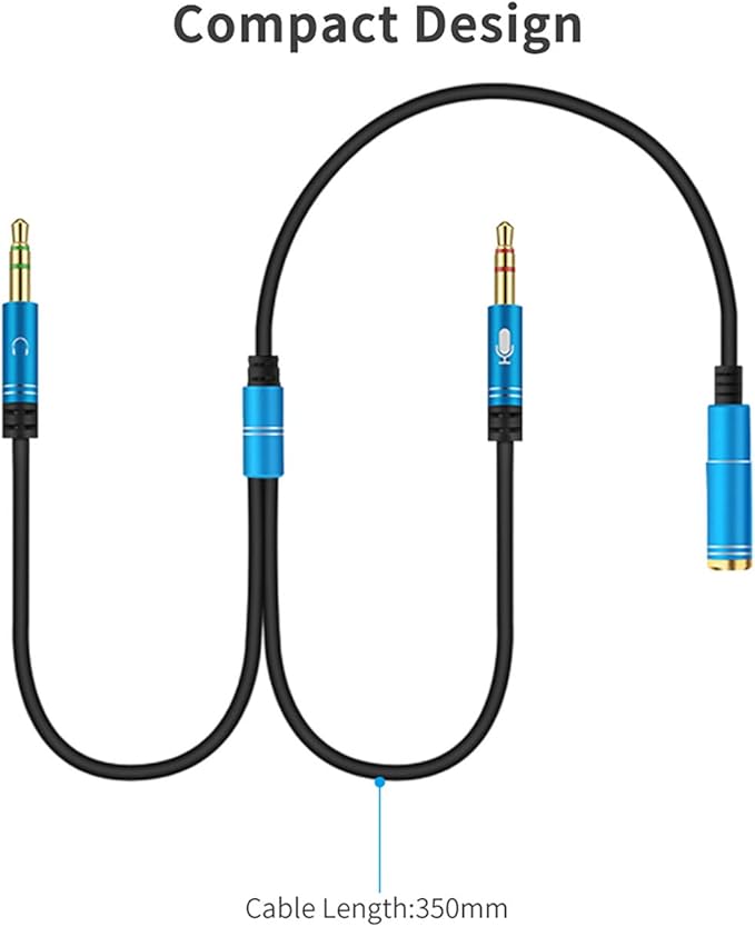 Headphone Y Cable Splitter Adapter - Image 5