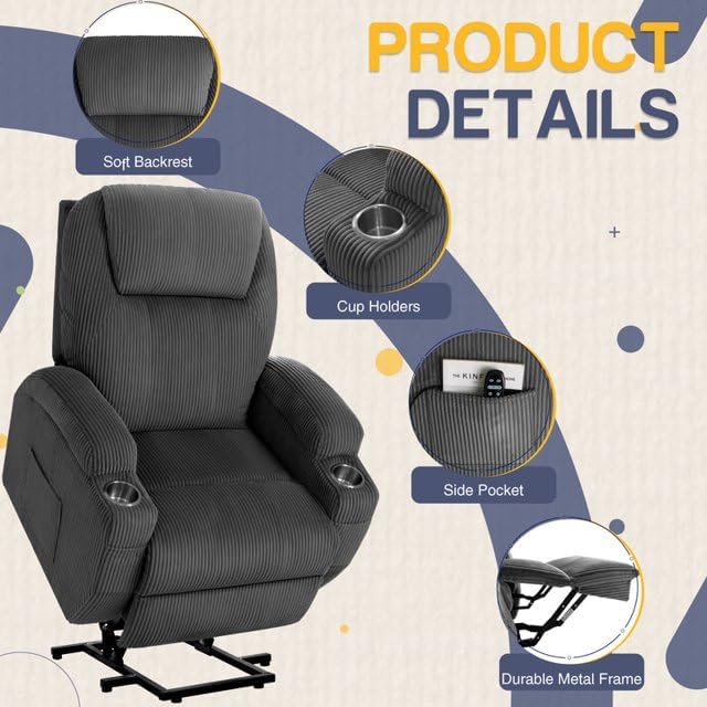 Furmax Electric Power Lift Recliner Chair - Image 5