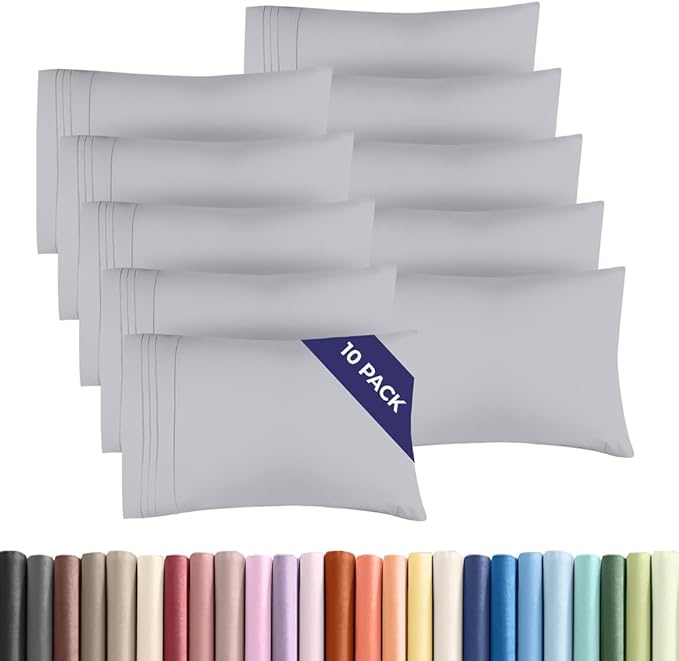 Queen Pillow Cases Set of 10 by CGKUnlimited