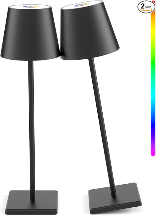 2 Pack LED Cordless Table Lamp by Aoceley