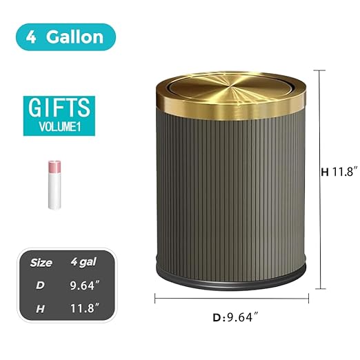 4 Gallon / 15L Trash Can Bathroom - Image 7