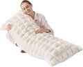 Luxury Shaggy Faux Fur Body Pillow, Fluffy Bed Pillow by Unknown