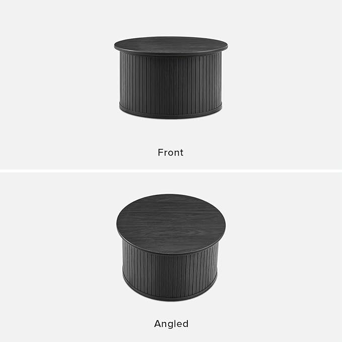 mopio Quin Tambour Round Circle Coffee Table - Image 6