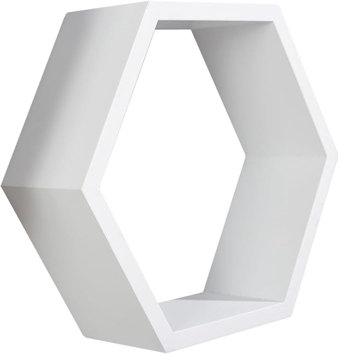 AHDECOR Hexagon Floating Shelves, Office | Hexagonal Wall Organizer Hanging - Image 6