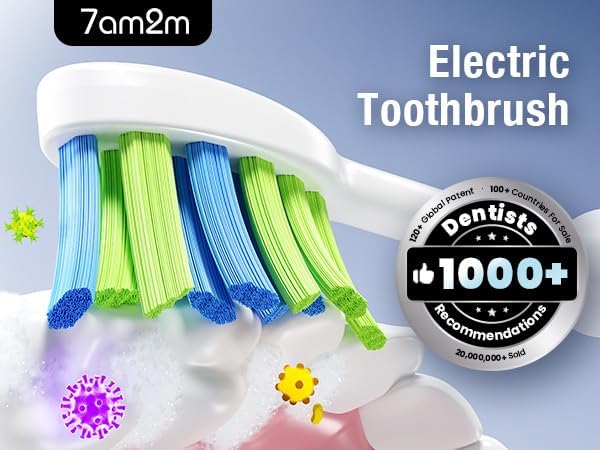 7AM2M Ultrasonic Pink Electric Toothbrush - Image 2