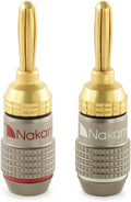 Nakamichi FanLock Excel Series 24k Gold Plated Banana Plugs 10 AWG by Nakamichi
