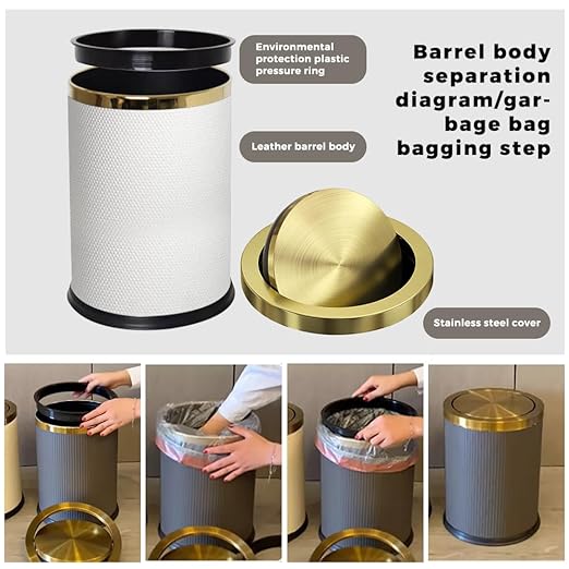 2.4 Gallon Bathroom Trash Can - Image 4