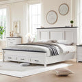 ACCOHOHO Farmhouse King Size Bed Frame by ACCOHOHO