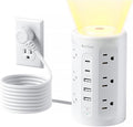 AnnTane Power Strip Tower with Night Light, 15W Surge Protector Power Strip by anntane