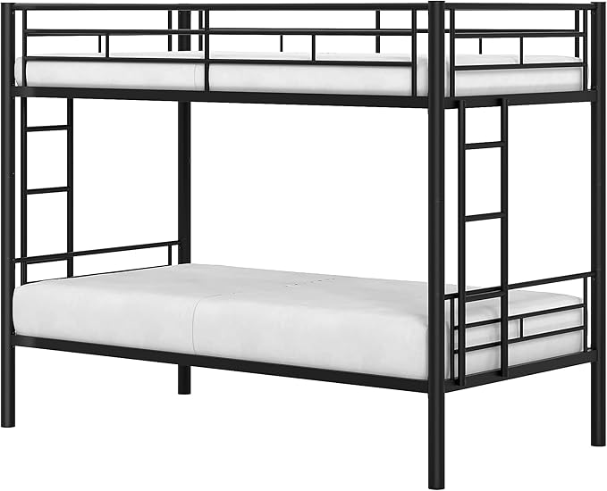 VECELO Bunk Bed Twin Over Twin, Metal Bunkbeds - Image 7
