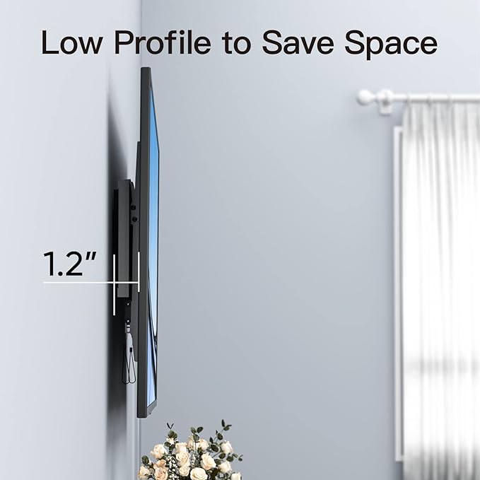 PERLESMITH UL Listed TV Mount for Most 37-85 inch TV, Universal Tilt TV Wall - Image 5