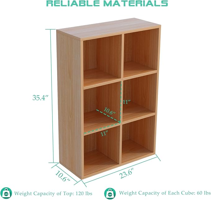 OSCHF 6-Cube Storage Shelf Bookcase - Image 2