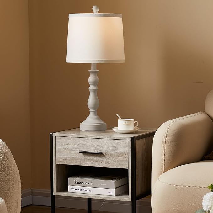 23'' Farmhouse Table Lamps for Living Room Set of 2 - Image 5