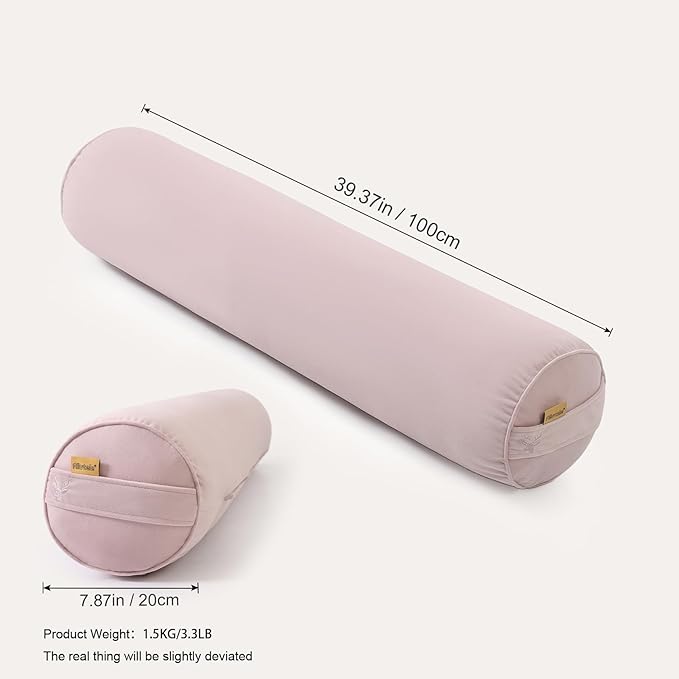 Body Pillow for Adults – Long Bolster Pillow for Bed, Round Cuddle Pillow - Image 2