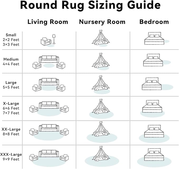 OLANLY White Round Rugs for Bedroom - Image 7