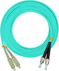 Jeirdus 15Meters 49ft SC to ST Duplex 50/125 10G OM3 Multi-Mode Fiber Optic by Jeirdus