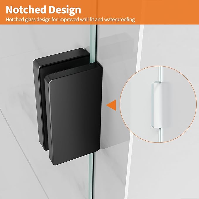 Shower Glass Panel, Fixed Shower Screen Panel - Image 4
