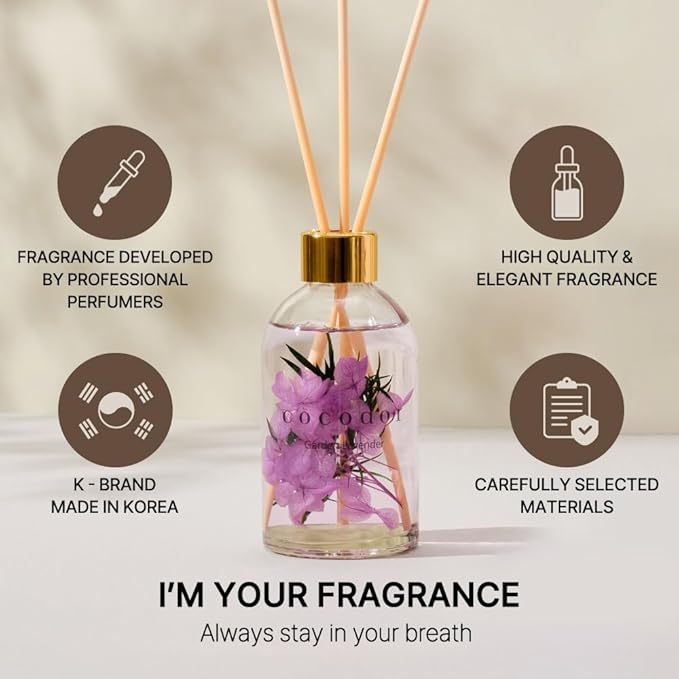 COCODOR Herbarium Reed Diffuser/Garden Lavender/6.7oz/ Fragrance Scent - Image 2