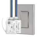 RunLessWire 2 Fixture Battery-Free DIY Kinetic Wireless Light Switch Kit 150ft by RunLessWire
