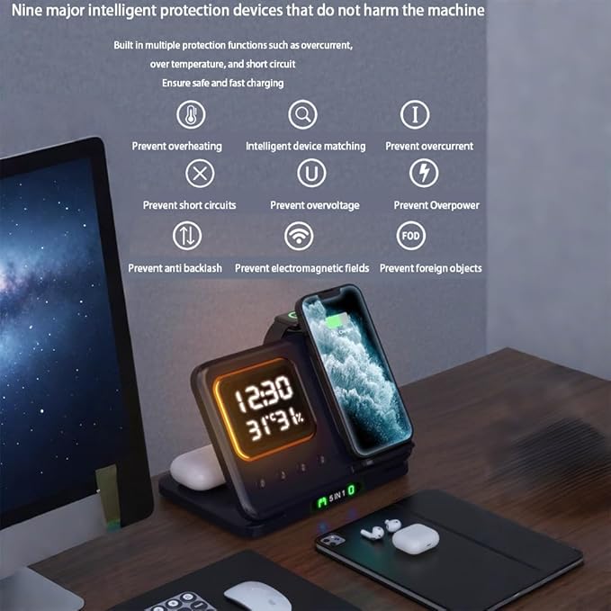 AYI 5in1 Multi Functional Wireless Charging Station - Image 6