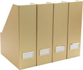 BLU MONACO Gold Magazine File Holder Set of 4 – Stylish Desk Organizer by Blu_Monaco