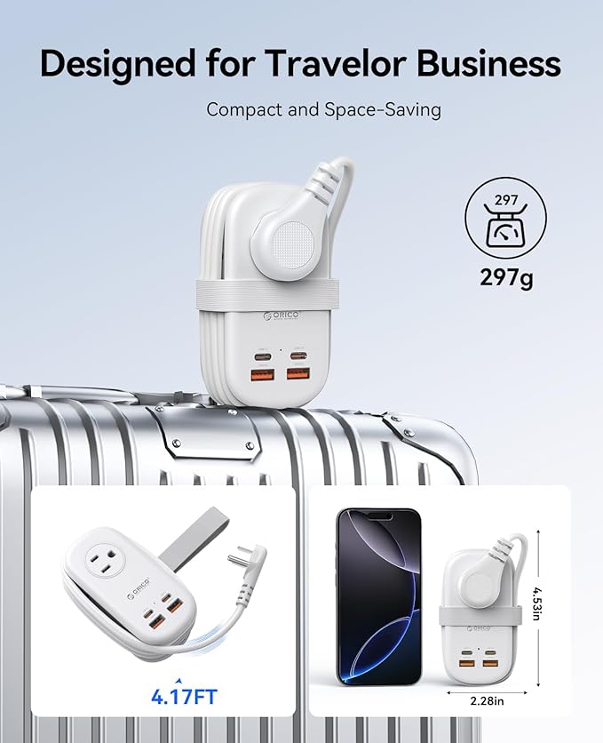 ORICO 65W GaN Travel Power Strip - Image 5