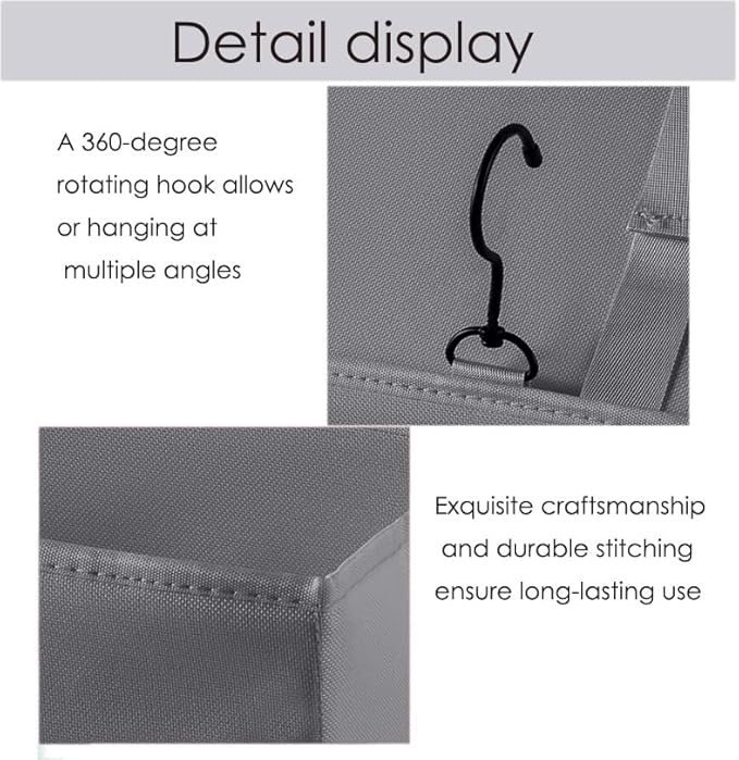 LASAMOLL Bedside Caddy Bedside Storage Organizer, Bed Caddy - Image 3