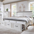 Farmhouse King Size Bed Frame by AITJUNZ