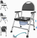 4 in 1 Folding Bedside Commode Chair by Fasjloctavty
