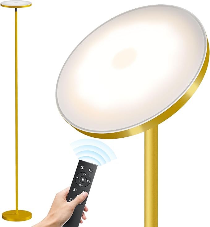 SUNMORY Floor Lamps for Living Room, 32W/3000LM Super Bright LED Floor Lamp by SUNMORY