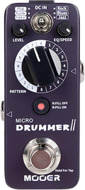 MOOER Micro Drummer II Guitar Drummer Pedal Drum Machine Effect by MOOER