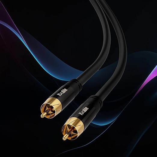 Subwoofer Cable RCA to RCA Audio Cable 10FT, Digital Coaxial Audio Cable - Image 2