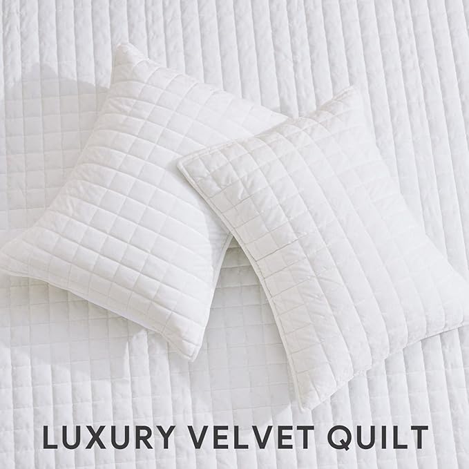 RECYCO Luxury Velvet Quilt Set King Size Bedding Sets, Ultra Soft Velvet - Image 4