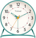 4.5" Antique Retro Analog Alarm Clock, Small Silent Desk Clock by Tinload