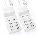 USB Charging Station with 6 USB-A & 4 USB-C Ports, 50W 10A USB Charging Block by SIWMER
