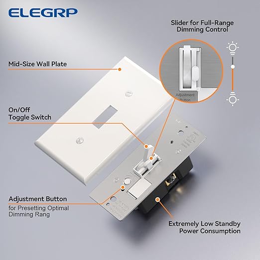 ELEGRP Digital Toggle Dimmer Switch - Image 7