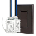 RunLessWire 2 Fixture Battery-Free DIY Kinetic Wireless Light Switch Kit 150ft by RunLessWire
