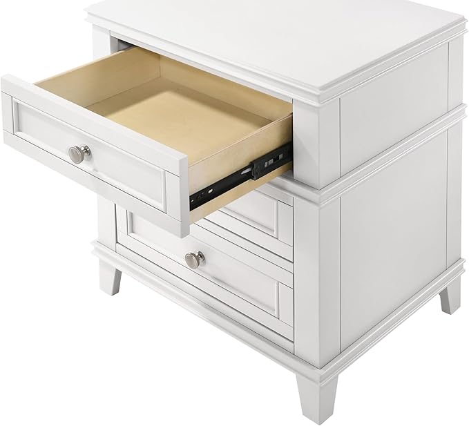HKHUASEN White Bedside Table - Image 6