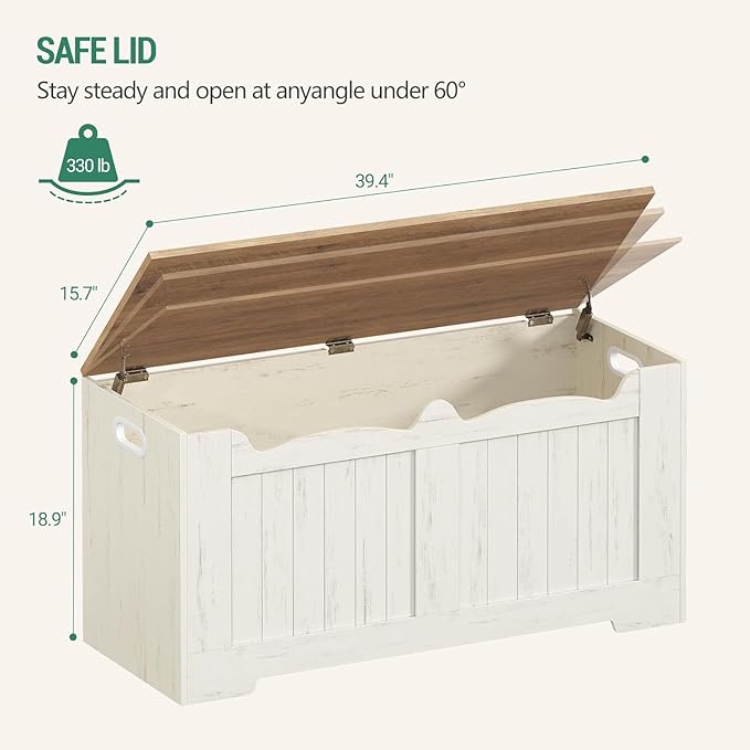 Hzuaneri 39.4" Storage Chest, Storage Bench Trunk - Image 3