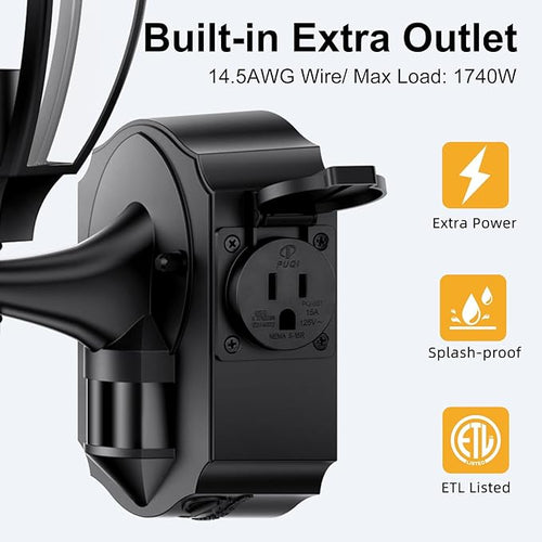 2 Pack Porch Lights Outdoor - Image 2