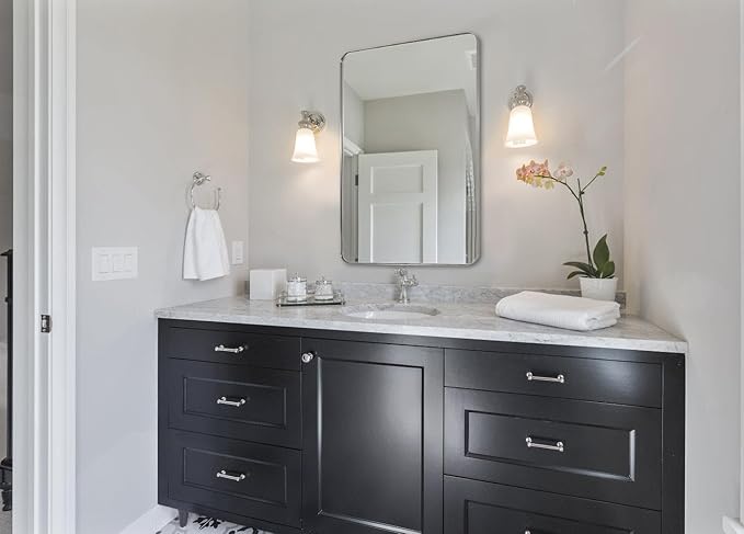 ANDY STAR 30”x40”Brushed Nickel Mirror - Image 2