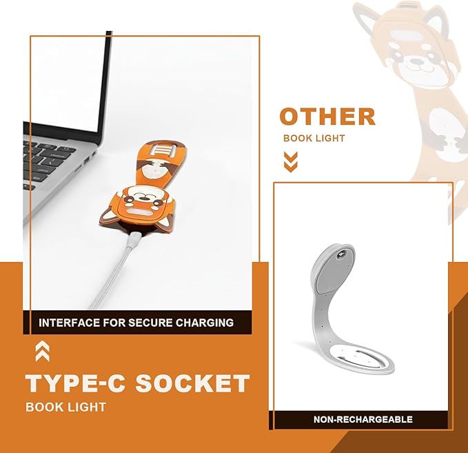Rechargeable Book Light for Kids at Night – Portable Clip-On LED Light - Image 4