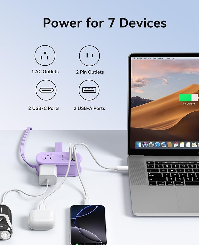 ORICO 65W GaN Travel Power Strip - Image 2