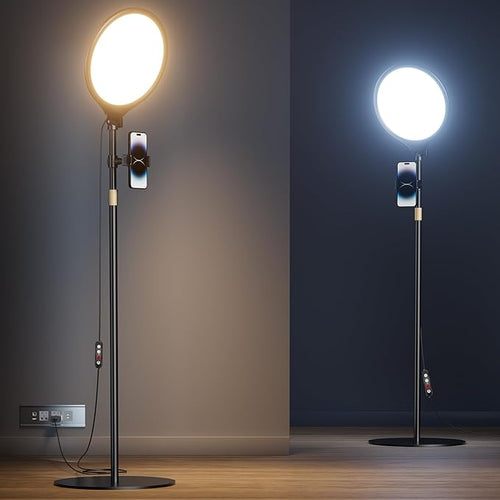 10.5" Ring Light with Stand and Phone Holder by Unknown