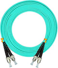 Jeirdus 15Meters 49ft ST to ST Duplex 50/125 10G OM3 Multi-Mode Fiber Optic by Jeirdus