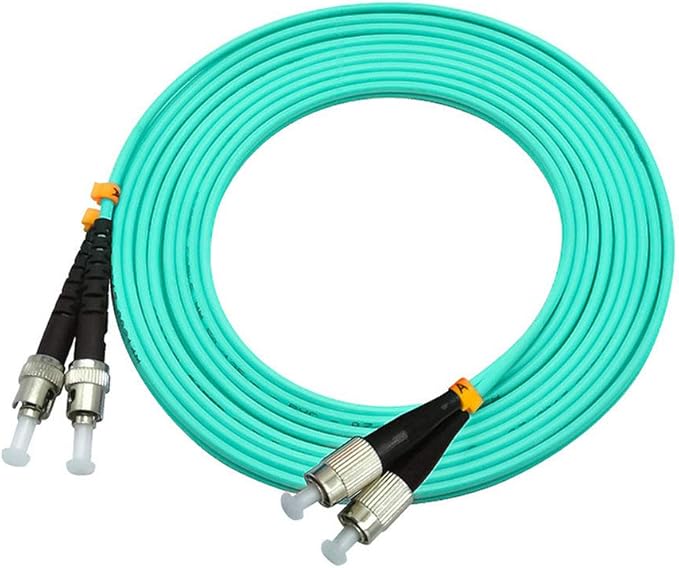 Jeirdus 15Meters 49ft FC to ST Duplex 50/125 10G OM3 Multi-Mode Fiber Optic - Image 3