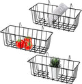 Gddochn 3 Pack Grid Panel Hanging Wire Basket, Storage and Display Basket by Gddochn
