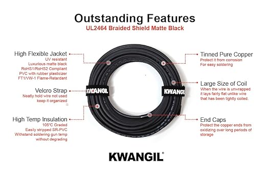 KWANGIL 3C 22AWG AMSB Shielded Cable Wire - Image 3